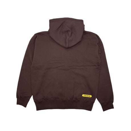 ADG AS LOGO ZIP HOODIE (BROWN/BEIGE)｜エーディージー ASロゴ ジップフーディー（ブラウン/ベージュ）