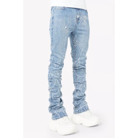 GUAPI Steel Blue Spider Denim (Blue)｜グアピ スティールブルー スパイダー デニム（ブルー）