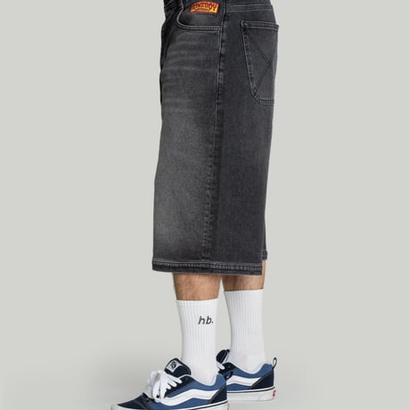 HOMEBOY X-TRA DESPERADO DENIM SHORTS (VINTAGE BLACK)｜ホームボーイ エクストラ デスペラード デニム ショーツ（ヴィンテージ ブラック)