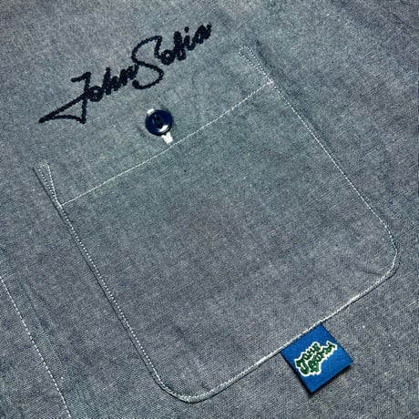 JOHN SOFIA “Staff Uniform” Chambray Shirt (NAVY)｜ジョンソフィア スタッフユニフォーム シャンブレー シャツ（ネイビー）