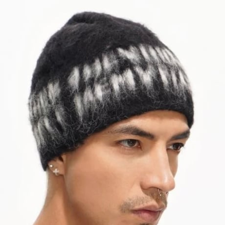 VALABASAS ZINNIA MOHAIR BEANIE (BLACK)｜ヴァラバサス ジニア モヘア ビーニー（ブラック）