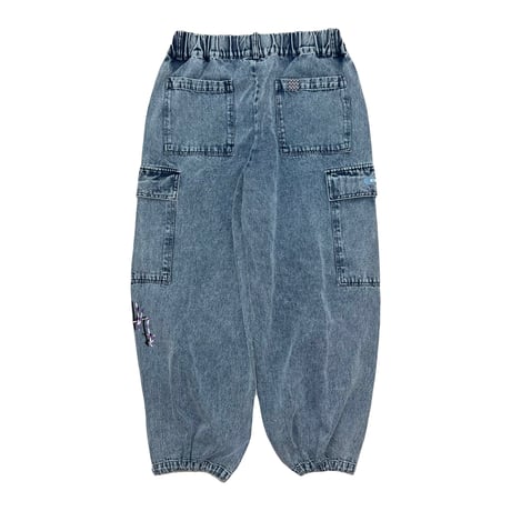 ADG Tagging Slam Dnm Cargo Pants (Blu)｜エーディージー タギング スラムデニム カーゴパンツ（ブルー）
