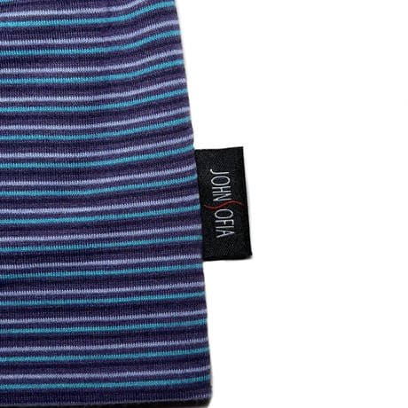JOHN SOFIA Border Tube Beanie (Purple)｜ジョンソフィア ボーダー チューブ ビーニー（パープル）