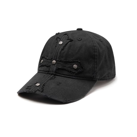 SUPPLIER CROSS PATCH 6 PANEL CAP (Black)｜サプライヤー クロス パッチ 6パネルキャップ（ブラック）