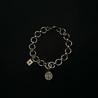 JOHN SOFIA Medal & Keyhole Bracelet (Silver)｜ジョンソフィア メダル＆キーホール ブレスレット（シルバー）
