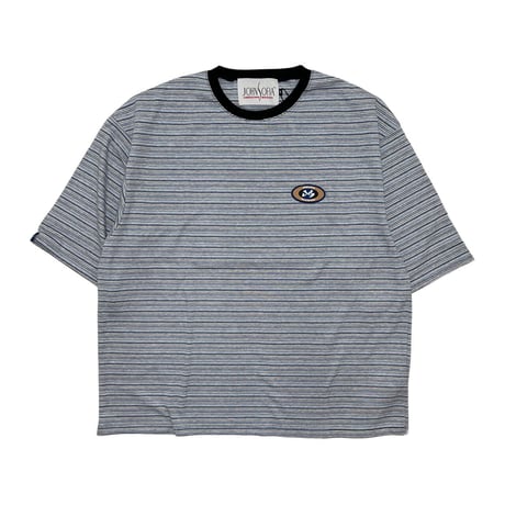 JOHN SOFIA Border Half Sleeve Tee (Brown, Navy, Mustard, Lt Grey, DK Grey)｜ジョンソフィア ボーダーハーフスリーブTシャツ