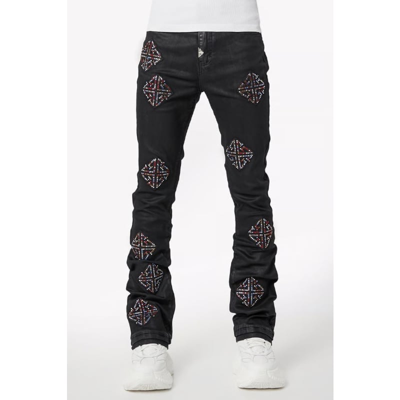 GUAPI Obsidian Black Mosaic Denim (BLACK) | Att