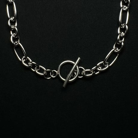 JOHN SOFIA Single Cuff Chain Necklace (SLV)