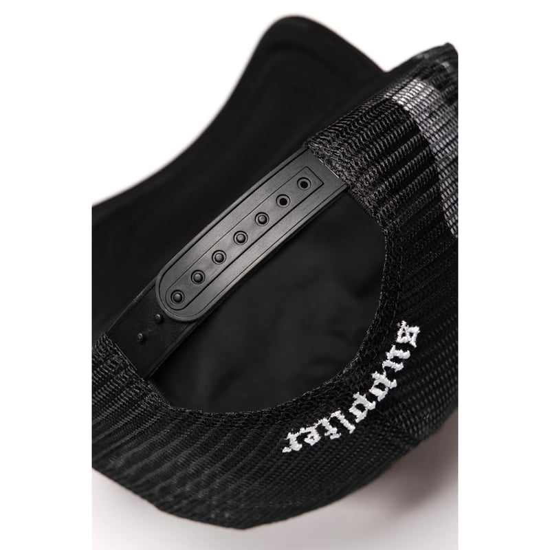 SUPPLIER Cross Leather Patch Mesh Cap (BLACK)｜サ