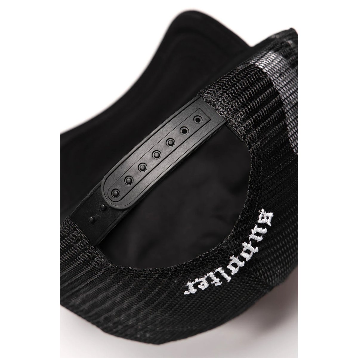 SUPPLIER Cross Leather Patch Mesh Cap (BLACK)｜サ