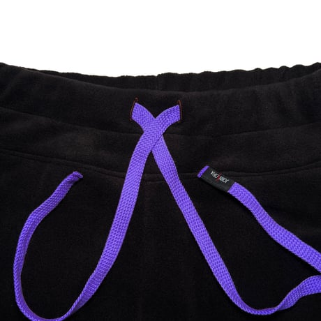 JOHN SOFIA Paneled High-Grade Fleece Pants (Black/Mocha)｜ジョンソフィア パネルド ハイグレード フリースパンツ（ブラック/モカ）