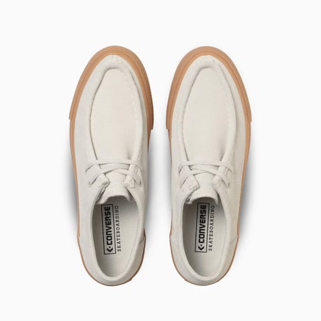 CONVERSE SKATEBOARDING CS Moccasins SK OX (White/Gum)｜コンバース スケートボーディング CS モカシン SK OX（ホワイト/ガム）