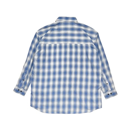 JOHN SOFIA Devils Ombre Check Shirt (Sax)｜ジョンソフィア デビルズ オンブレチェックシャツ（サックス）