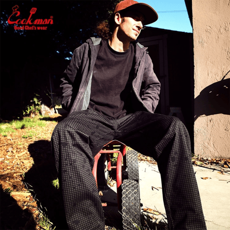 Cookman Chef Pants Sauce Splash Camo (Black)｜クックマン ソーススプラッシュ カモ シェフパンツ（ブラック）
