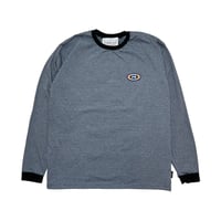 JOHN SOFIA John Border Long Sleeve (Dk Gray, Brown)｜ジョンソフィア ジョン ボーダー ロングスリーブ（ダークグレー/ブラウン）
