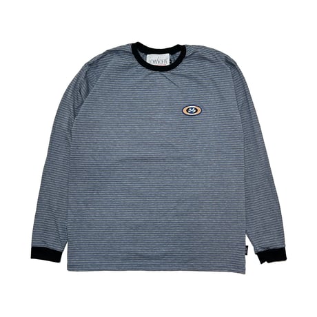 JOHN SOFIA John Border Long Sleeve (Dk Gray, Brown)｜ジョンソフィア ジョン ボーダー ロングスリーブ（ダークグレー/ブラウン）