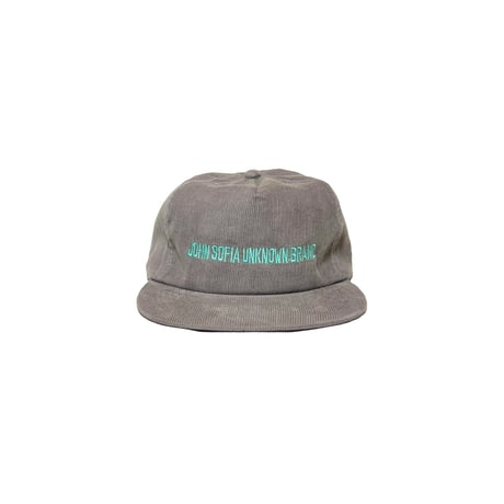 JOHN SOFIA Logo Corduroy Snapback (Gray/Mint)｜ジョンソフィア ロゴコーデュロイ スナップバック（グレー/ミント）