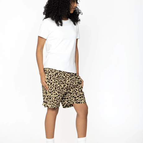 Cookman Chef Pants Short Light Leopard (Beige)｜クックマン シェフパンツ ショート ライトレオパード（ベージュ）