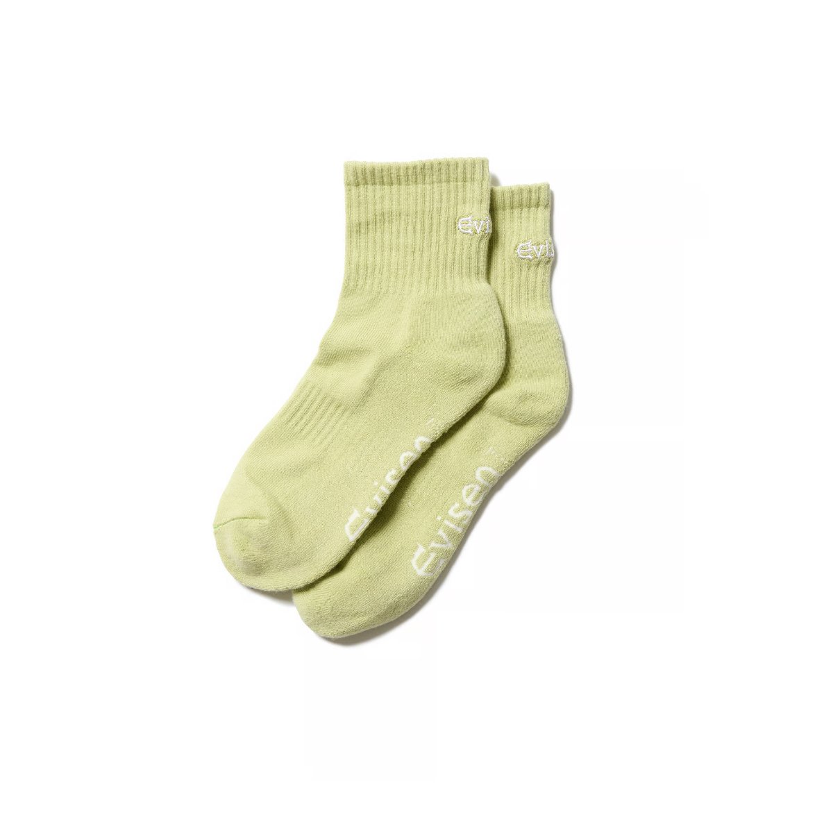 EVISEN LOGO ANKLE SOCKS (Green)｜エヴィセン ロゴ アンクル ソ