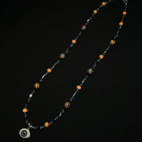 JOHN SOFIA Eye Beads Necklace (Blue)｜ジョンソフィア アイビーズネックレス（ブルー）