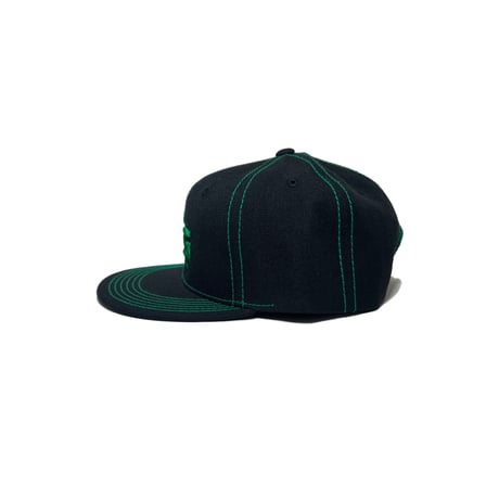 ADG AS Logo Stitch Snapback (Grn)｜ADG ASロゴ ステッチ スナップバック（グリーン）