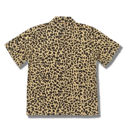 Cookman Work Shirts Short Sleeve Light Leopard (Beige)｜クックマン ワークシャツ ショートスリーブ ライト レオパード（ベージュ）
