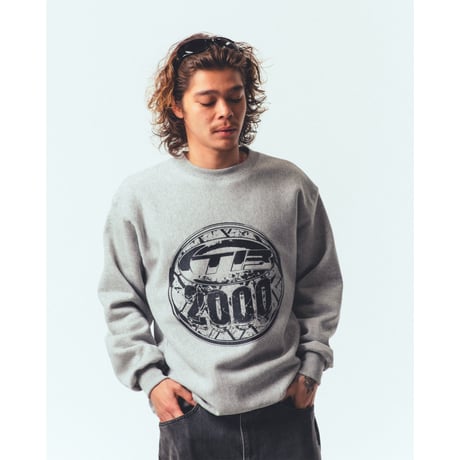 THROWBACK2000 Metalic TB Sweat (Gray)｜スローバック2000 メタリック TB スウェット（グレー）