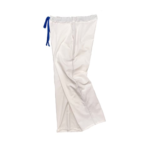 JOHN SOFIA Jagged Stitch Ripstop Trousers (White/Org, White/Blu)｜ジョンソフィア ジャグドステッチ リップストップトラウザーズ