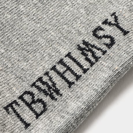 TIGHTBOOTH LABEL LOGO SOCKS (Grey)｜タイトブース ラベル ロゴ ソックス（グレー）