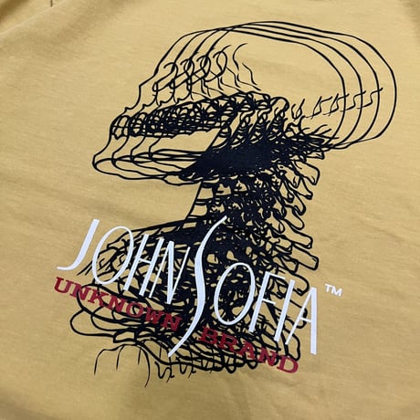 JOHN SOFIA Acid CT Garment Dye Tee (Lt Green, Yellow)｜ジョンソフィア アシッドCT ガーメントダイ ティーシャツ（ライトグリーン/イエロー）