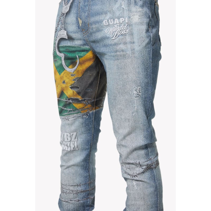 GUAPI × Vybz Kartel World Boss Freedom Denim V1