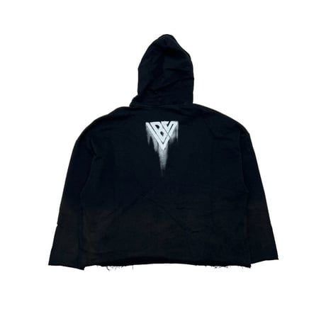 VALABASAS FIFTH VINTAGE BLACK HOODY (VINTAGE BLACK SPRAY) | ヴァラバサスフィフスビンテージブラックフーディー (ビンテージブラックスプレー)