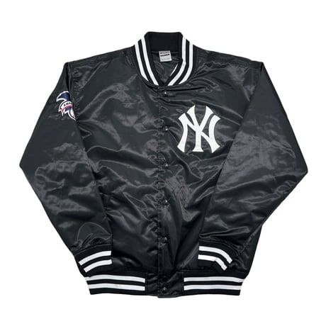 Fanatics Satin Jacket “Black & White” (Yankees, Dodgers)｜ファナティクス サテンジャケット（ブラック＆ホワイト／ヤンキース・ドジャース）
