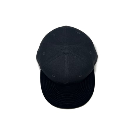 ADG AS Logo Velvet Brim Snapback (Blk/Blk)｜エーディージー ASロゴ ベルベットブリム スナップバック（ブラック/ブラック）