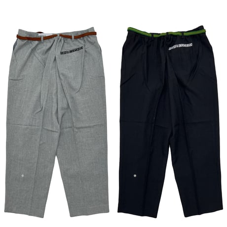 JOHN SOFIA Daisy Slacks (Black, Gray)｜ジョンソフィア デイジー スラックス（ブラック/グレー）