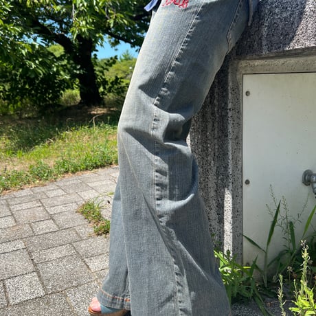 JOHN SOFIA Lowrise Flare Denim (Vintage Blue)｜ジョンソフィア ローライズ フレアデニム（ヴィンテージブルー）