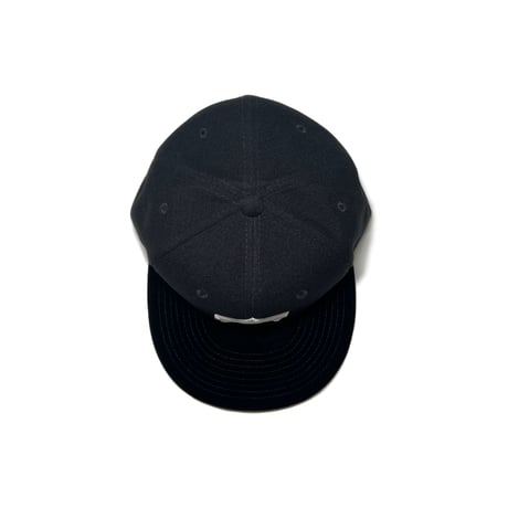 ADG AS Logo Velvet Brim Snapback (Blk/Wht)｜エーディージー ASロゴ ベルベットブリム スナップバック（ブラック/ホワイト）