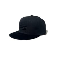 ADG AS LOGO VELVET BRIM SNAPBACK (BLK/BLK)