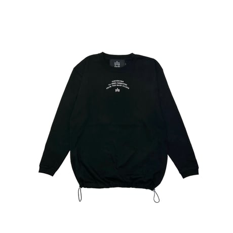 ATTACK ORIGINAL “CONCEPT” Drawcord LS Tee (BLK)｜アタックオリジナル “コンセプト” ドローコード ロングスリーブT（ブラック）