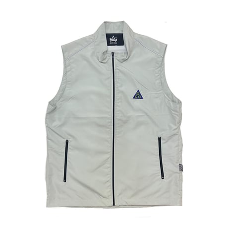 AFC △ One Point Embroidery Nylon Track Vest｜AFC △ ワンポイント エンブロイダリー ナイロン トラックベスト