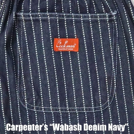 Cookman Carpenter's Pants Wabash Denim (Navy)｜クックマン カーペンターパンツ ワバッシュデニム（ネイビー）