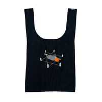 ATTACK ORIGINAL Recovering From Meltdown Ripstop Nylon Eco Bag (Blk/Org)｜アタックオリジナル エコバッグ（ブラック/オレンジ）