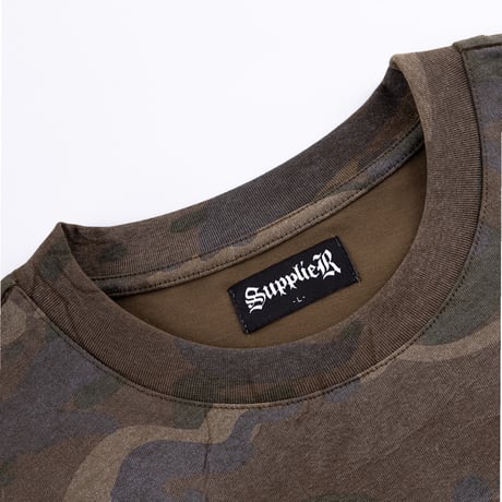 SUPPLIER Camouflage Cross Tee (KHAKI)｜サプライヤー カモフラージュ クロス ティー（カーキ）