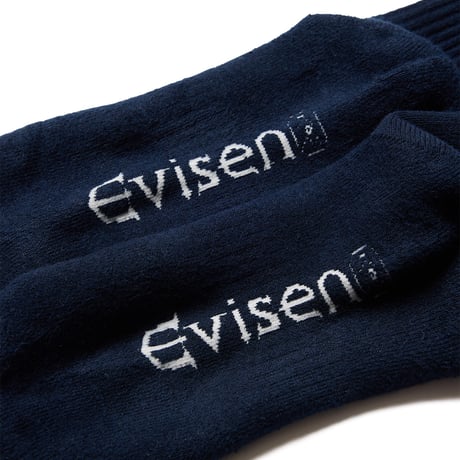 EVISEN LOGO ANKLE SOCKS (Navy)｜エヴィセン ロゴ アンクル ソックス（ネイビー）