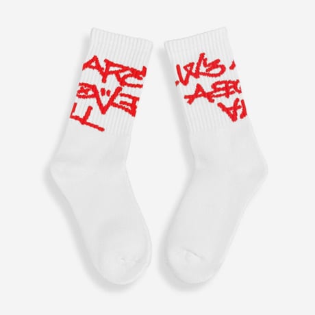 GRIMEY CONCREAT JUNGLE REGULAR SOCKS (OFF WHITE)｜グライミー コンクリートジャングル レギュラー ソックス（オフホワイト）