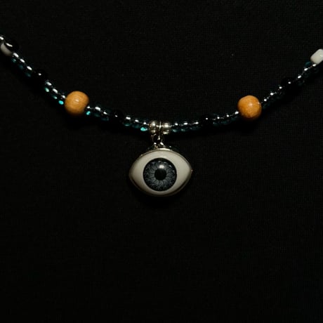 JOHN SOFIA Eye Beads Necklace (Blue)｜ジョンソフィア アイビーズネックレス（ブルー）