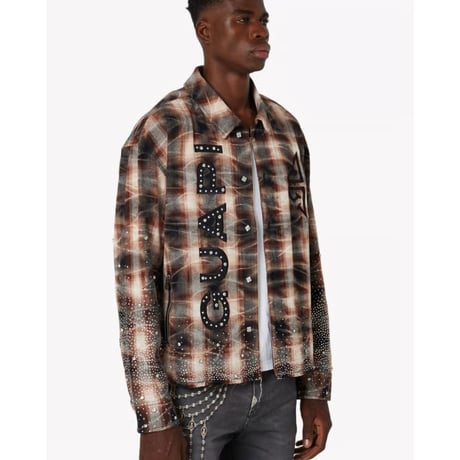GUAPI Mocha Rhinestone Flannel (Brown)｜グアピ モカ ラインストーン フランネル（ブラウン）