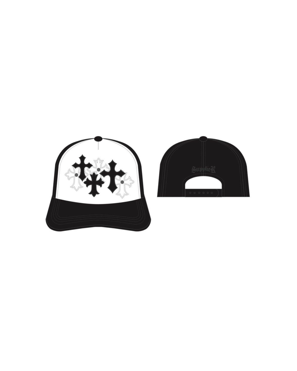 SUPPLIER Multiple Cross Mesh Cap (BLACK) | Atta