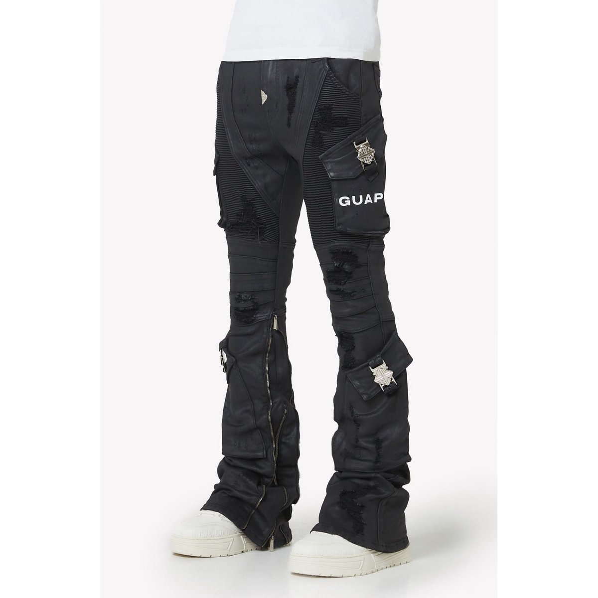 GUAPI Black Ops Waxed Denim (Black)｜グアピ ブラックオプス