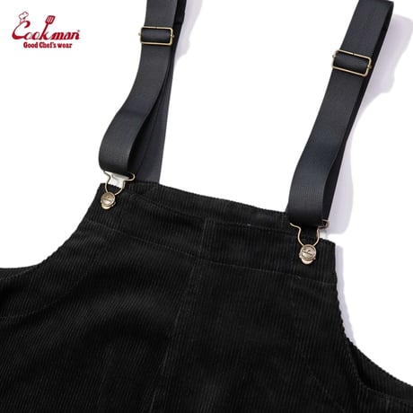 Cookman Fisherman's Bib Overall Corduroy (Black)｜クックマン フィッシャーマンズ ビブオーバーオール コーデュロイ（ブラック）